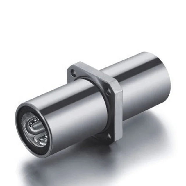 MYT Factory LMEKM8LGA 10mm Steel Retainer Longer Middle Flanged Linear Bearings for Office Equipment,Precision Machine Tool