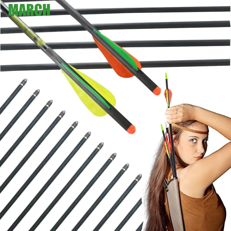 carbon fiber archery bow and arrow shaft for fishing hunting bowfishing shooting sport target outdoor fish horse olimpic deer