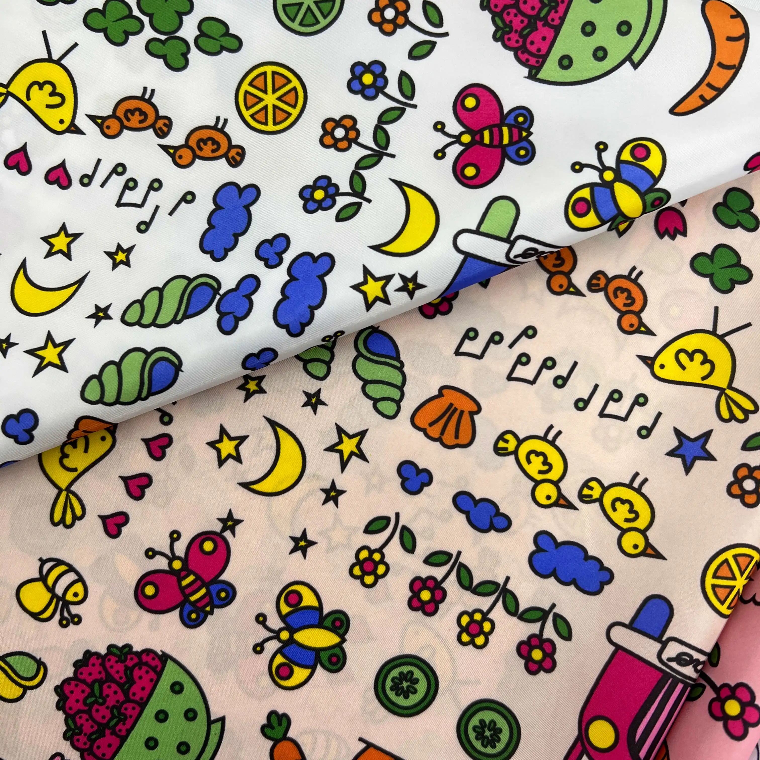 Chinese manufacture 100% Polyester 190T taffeta luxury designers fabric Digital Printed Fabric cartoon digital printed fabric