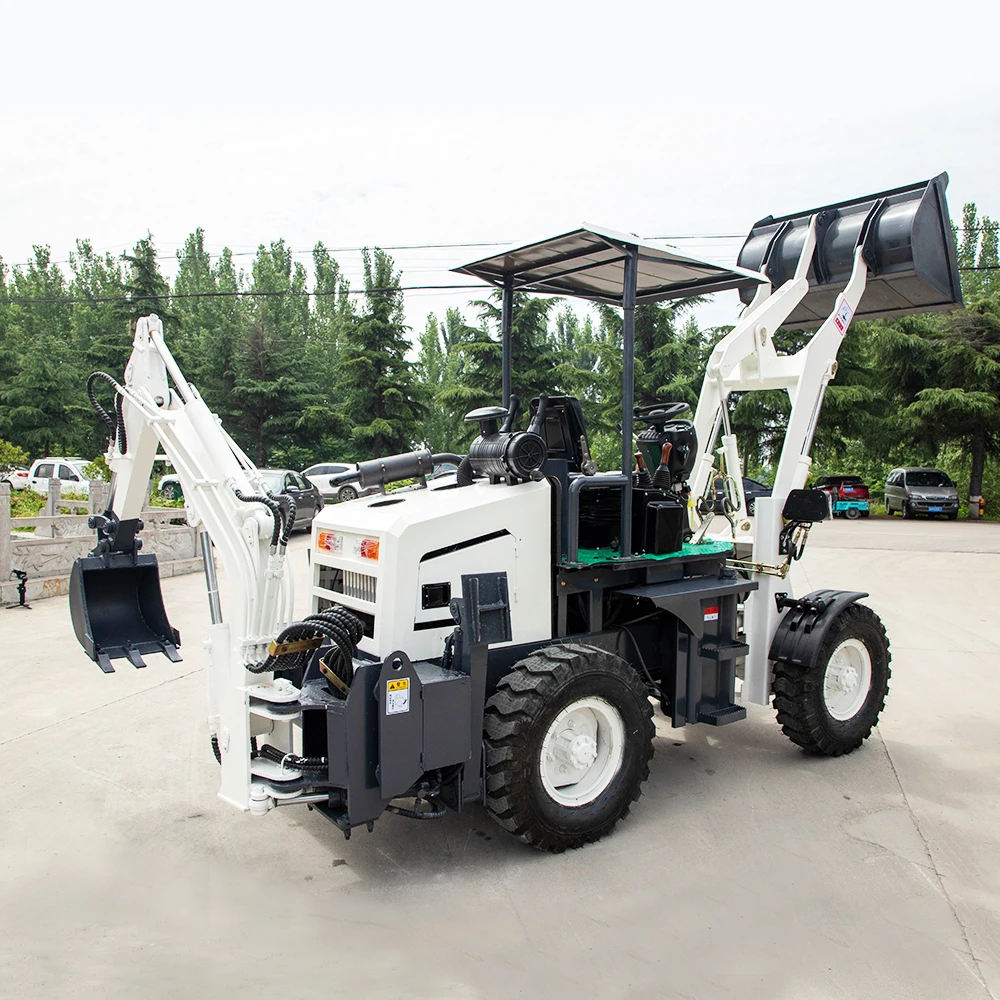 Professional manufacturer new compact backhoe loader low price loader with excavator mini excavator back hoe