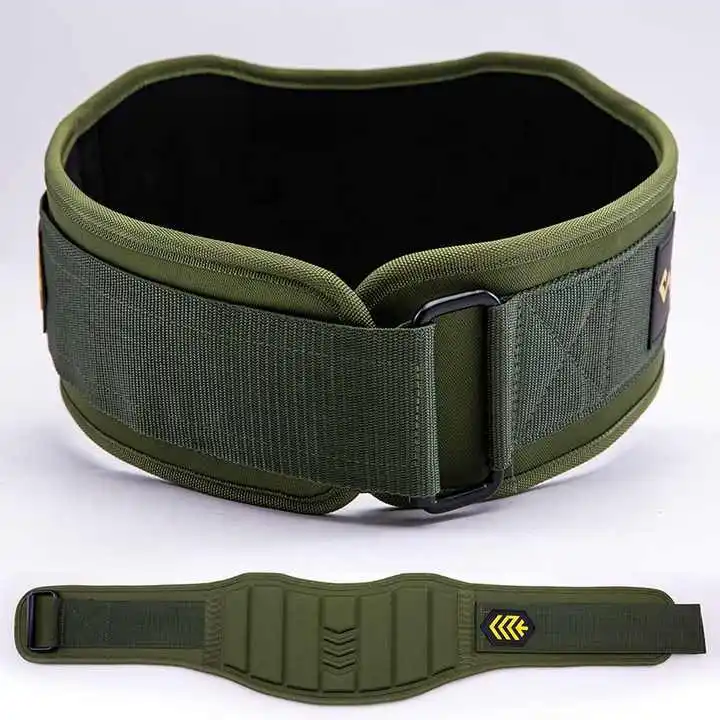 RS Custom Adjustable Lever Belt Fitness Heavy Duty Nylon Weight Lifting Belt EVA Back Support Powerlifting Gym Belt