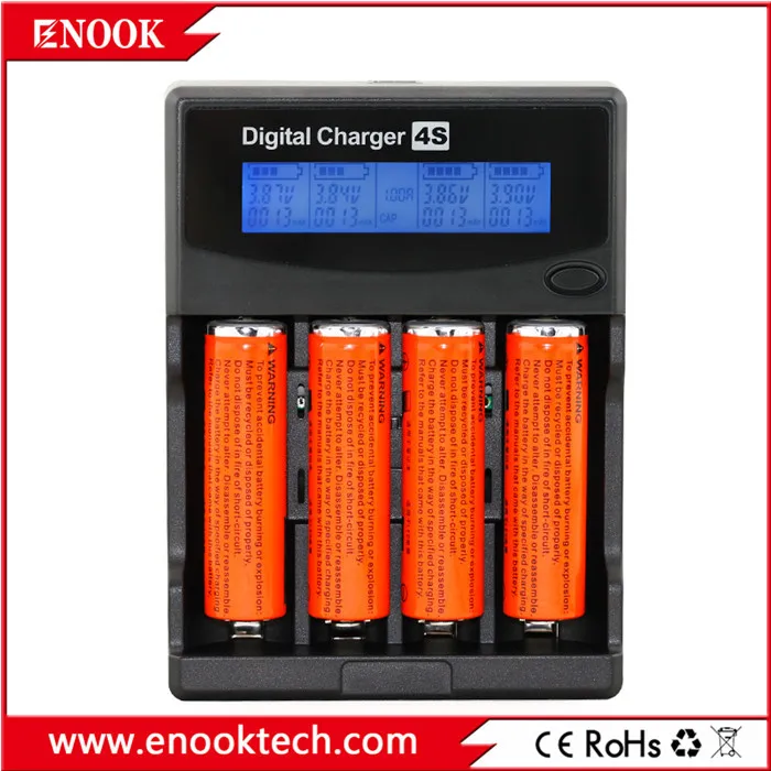 Smart AA AAA Battery Charger 4 Slots LCD Rechargeable Battery Charger