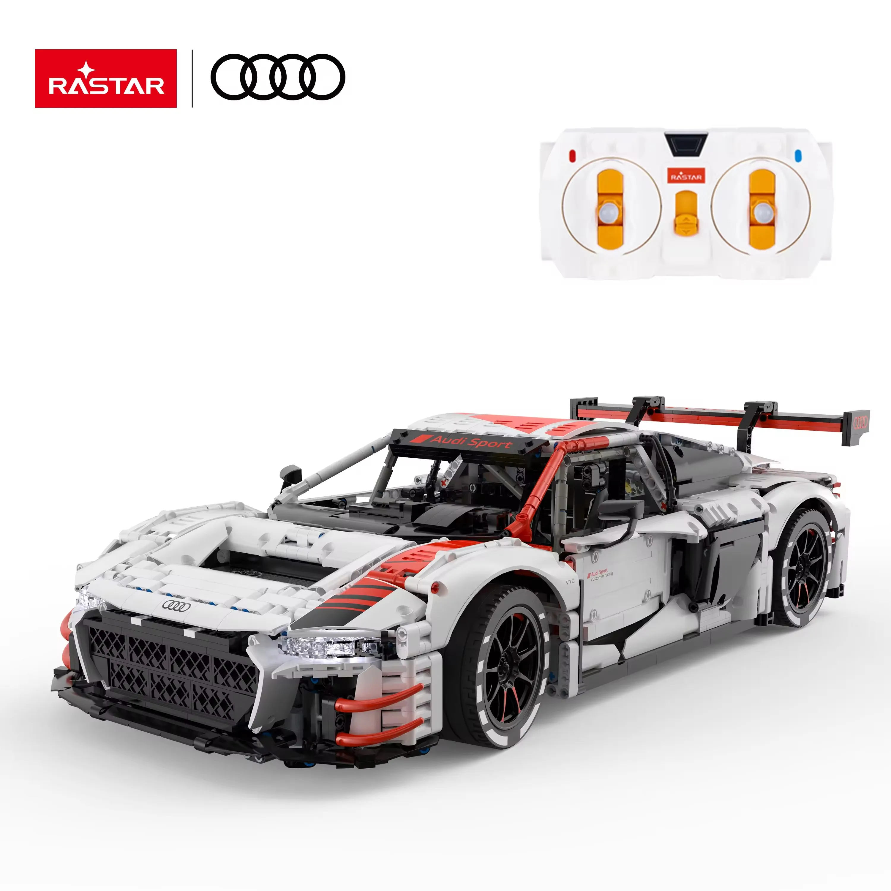 RASTAR 99310 99300 TLH R/C 1:8 Audis R8 LMS GT3 Technic Assemble RC Toys Kit Model Building Blocks Sets