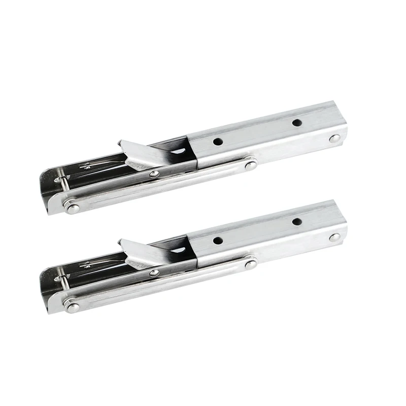 Hot Sale Black DIY Wall Mounted Table Shelf Brackets 8 Inch To 20 Inch Stainless Steel Brush White Metal Shelf Folding Bracket