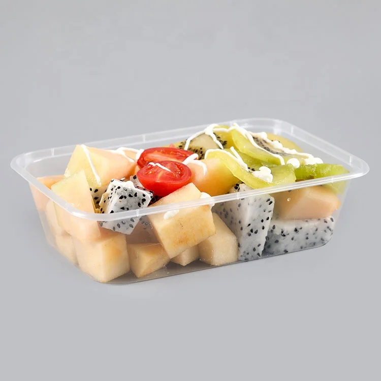 Прозрачный пластиковый контейнер для хранения, одноразовый Ланч-бокс bento, высококачественные прямоугольные контейнеры для микроволновой печи