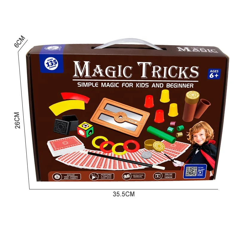 2023 Kids Science Toy Easy to Play Magic Set 135 Ways Magic Trick Toys