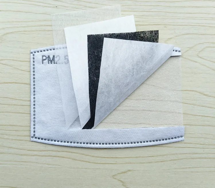  S55 Лучшие горячие одноразовые 5 слоев Анти-пыль pm2.5 дыхание 12*8 см воздушный фильтр с активированным