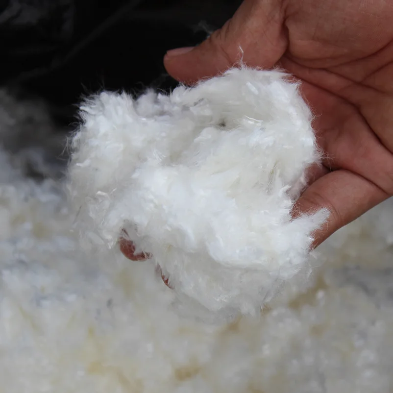 Polyester fiber pillow filling material recycled polyester hot sale polyester dacron fiber