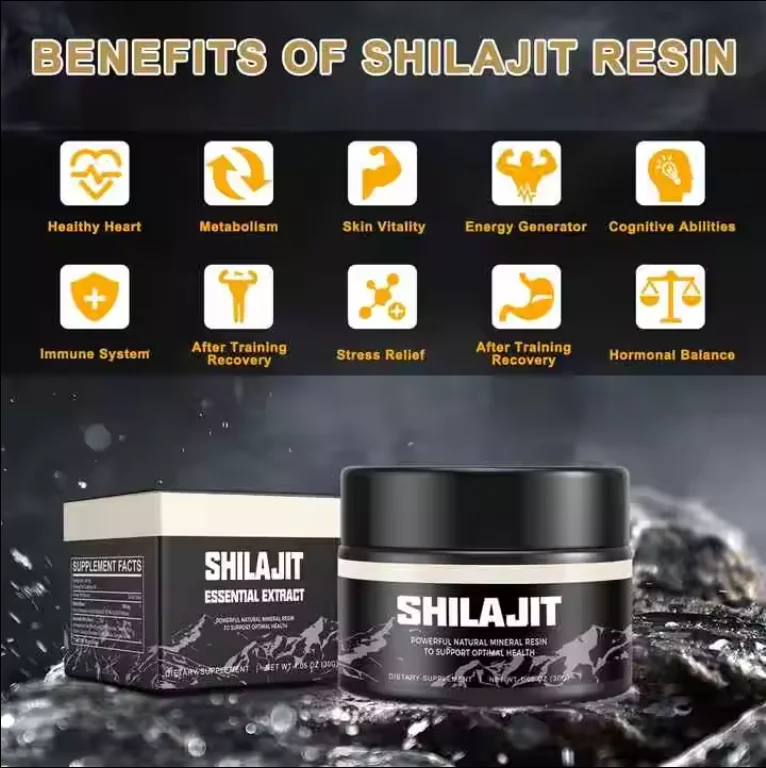 Biocaro Himalayan Shilajit Resin Pure With Fulvic Acid 85+ Trace Minerals Shilajit Resin Private Label
