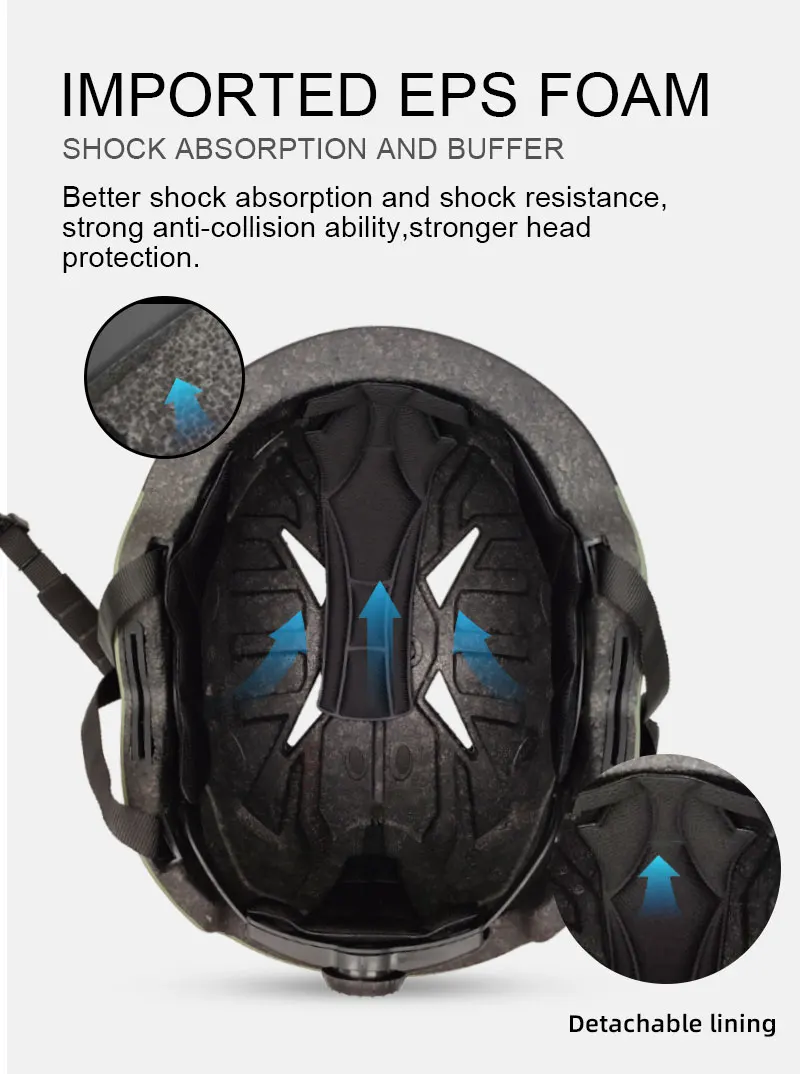 Top quality wholesale ebike helmet bicycle removeable knob lens cycling CE protective bike helmet light