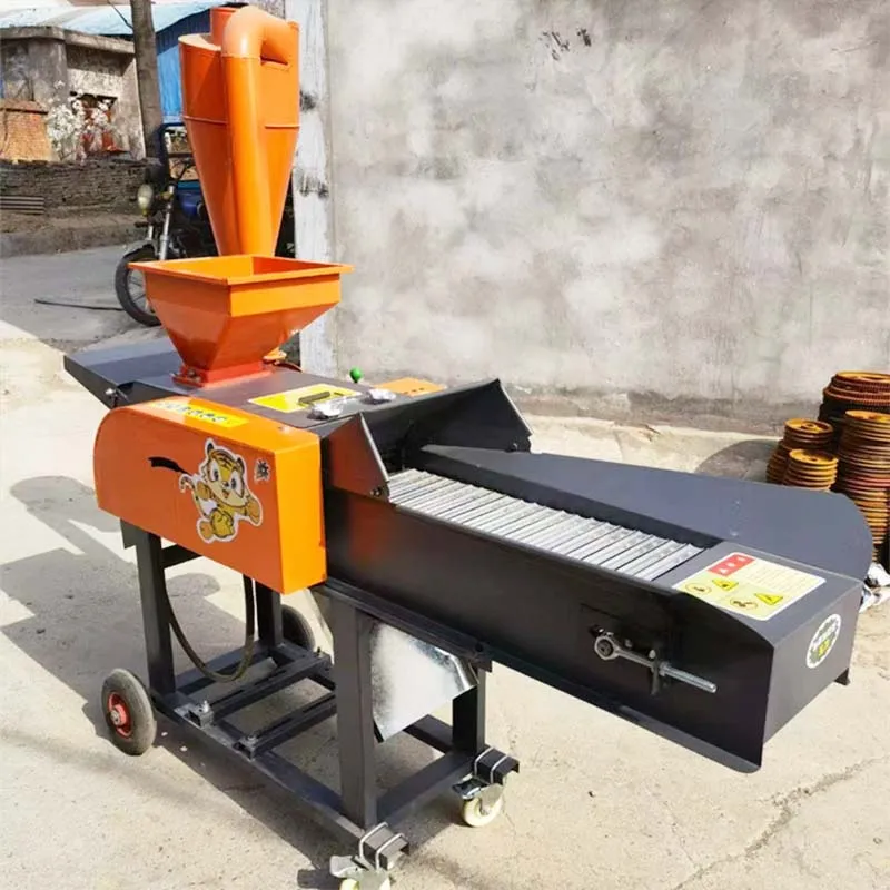 Multifunction electric chaff cutter / grinder for maize / grass stalk crusher machine