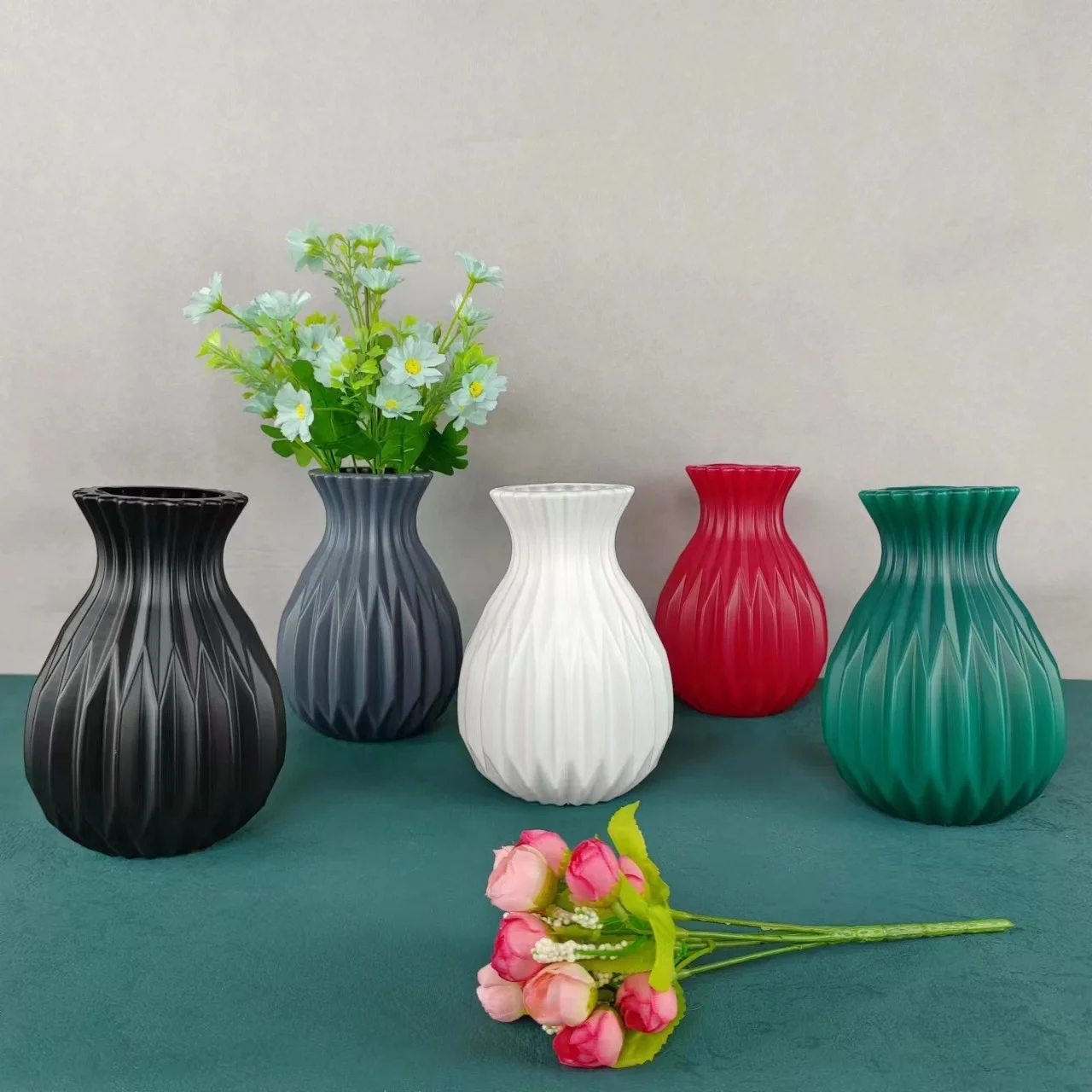 artificial flower vase plastic vases for flowers decoration vase decor