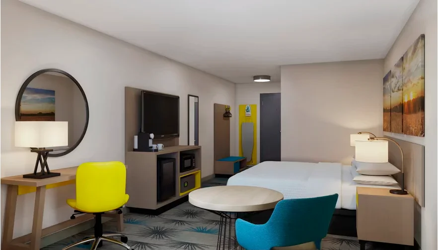 Days Inn by Wyndham Hotel Furniture Customized Hotel Bedroom Furniture Set Console Unit