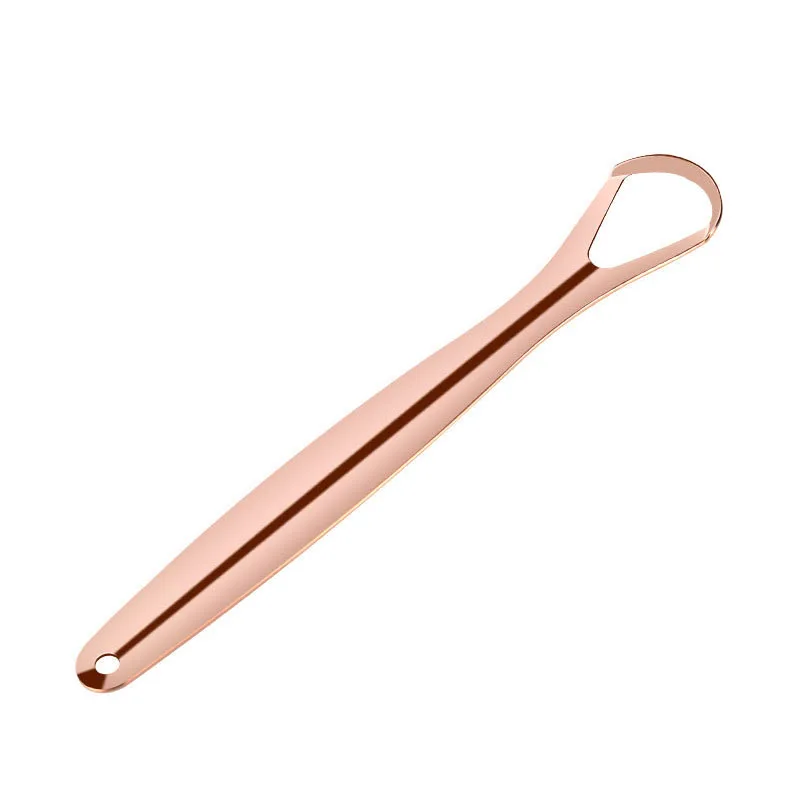 Custom Tongue Scraper Set Stainless Steel Cleaner Set Tongue Scraper Tongue Brush With Iron Case