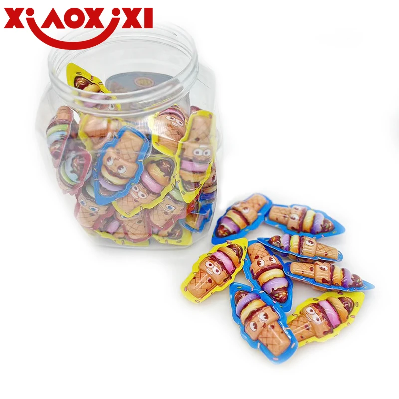 soft Sweets Wholesaler  ice cream shape color soft jelly fruit halal gummy candy