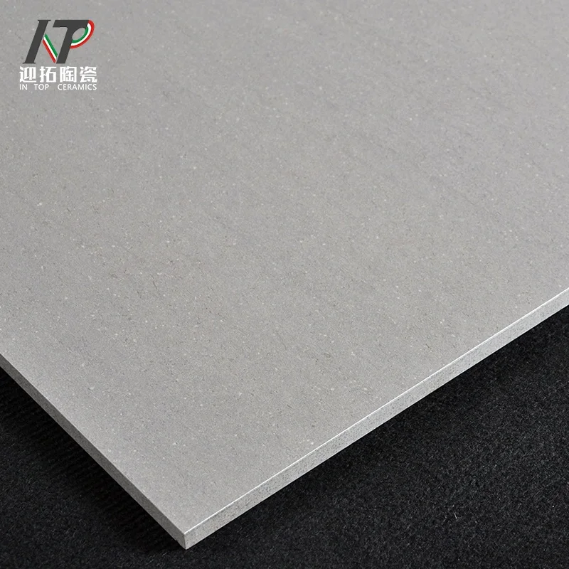 600x1200mm Matt plain grey full plorcelain tile rustic floor tiles non-slip wear-resisting restaurant clothing shop indoor