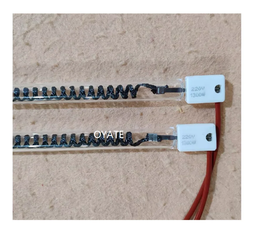 OYATE Carbon Fiber Infrared Heat Lamp 1300w carbon infrared quartz heating lamp for drying