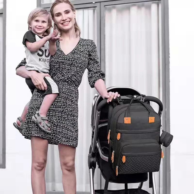 Travel Baby Diaper Bag Mommy Backpack Nappy Bags for Mom Baby Changing Bed