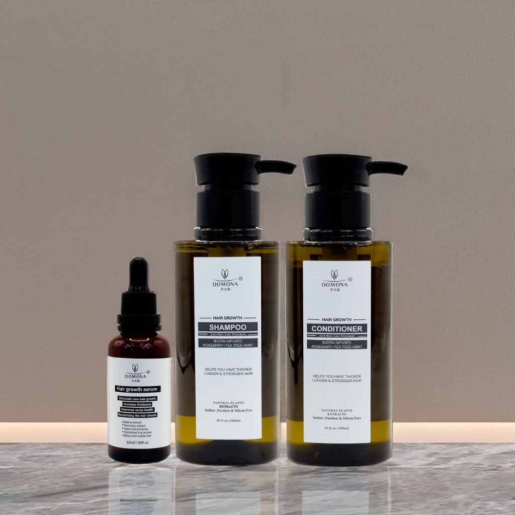 Hair Spa Ginseng Mint Hair Regrowth Scalp Treatments Shampoo Conditioner Serum Oil For Bald Hair Women And Men