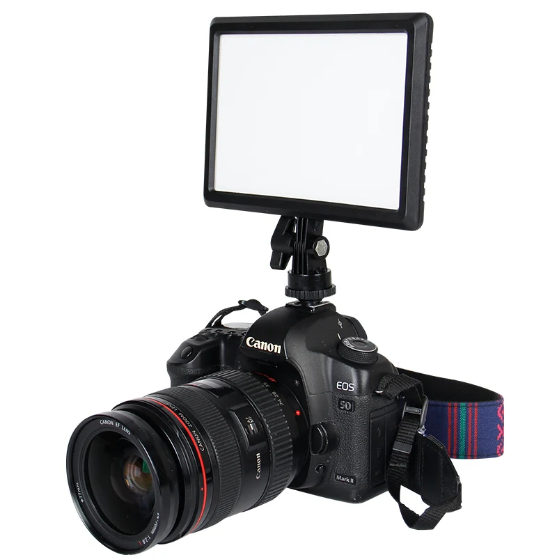 Slim LED on camera Video Light Photo equipment photographic video shooting led light for canon nikon camera