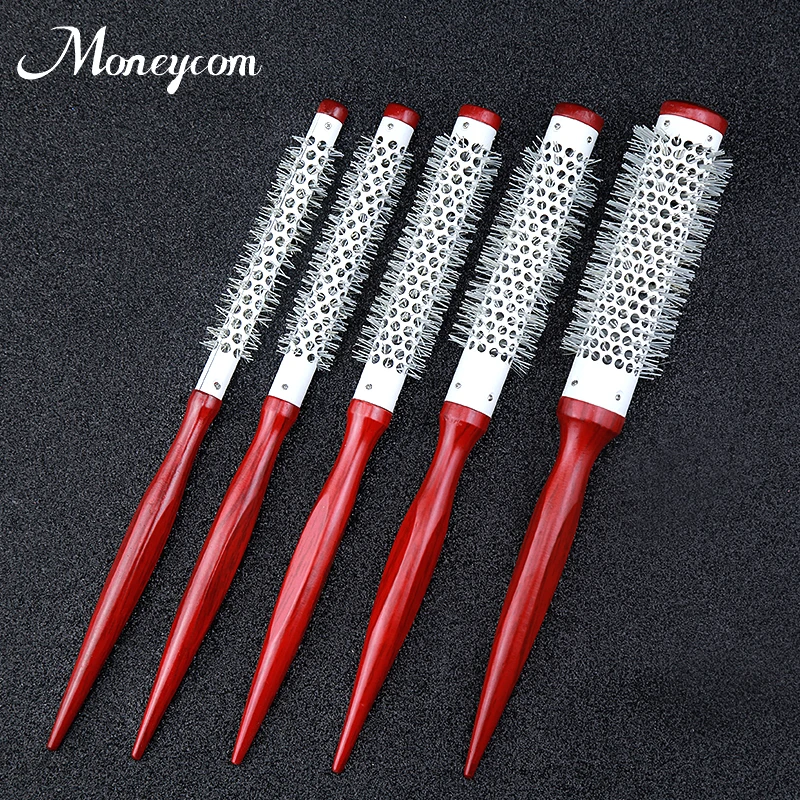 Natural Nylon Round Boar Bristle Brush Thermal Hair Brush Ionic Hair Extension Brush Hair Dryer Curling Comb