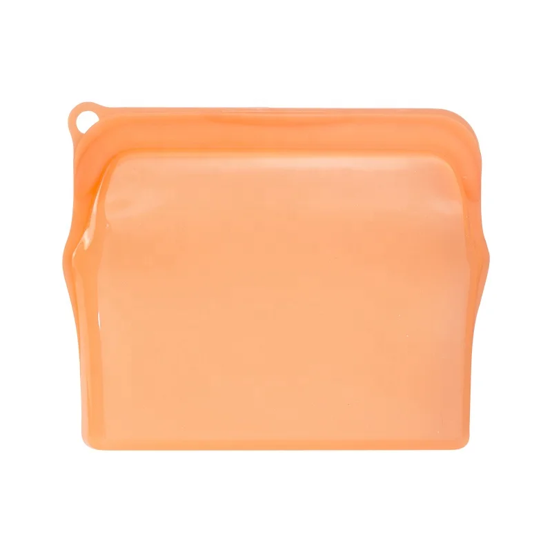 Reusable Silicone Food Storage Bag Washable Silicone Fresh Bag for Fruits Vegetables