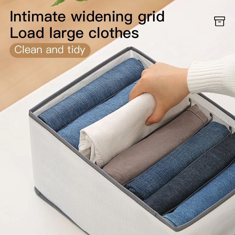 Hot Selling Grids Foldable Household Items For Home Storage Organization Foldable Underwear Organizer Bras Drawer