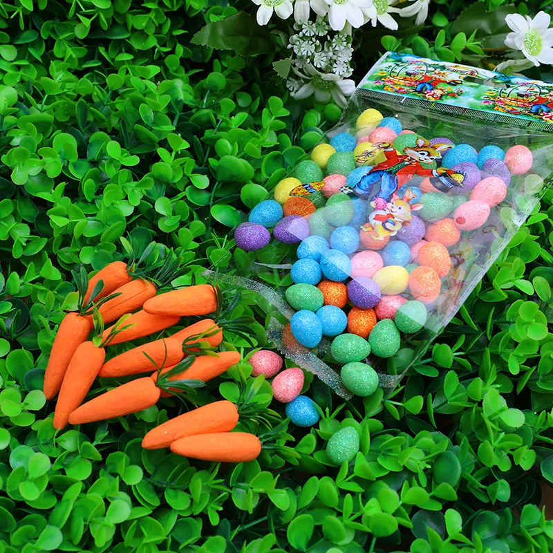 Wholesale Easter Eggs Carrot Foam Simulation Material Scene Layout Flower Arrangement Supplies easter carrot