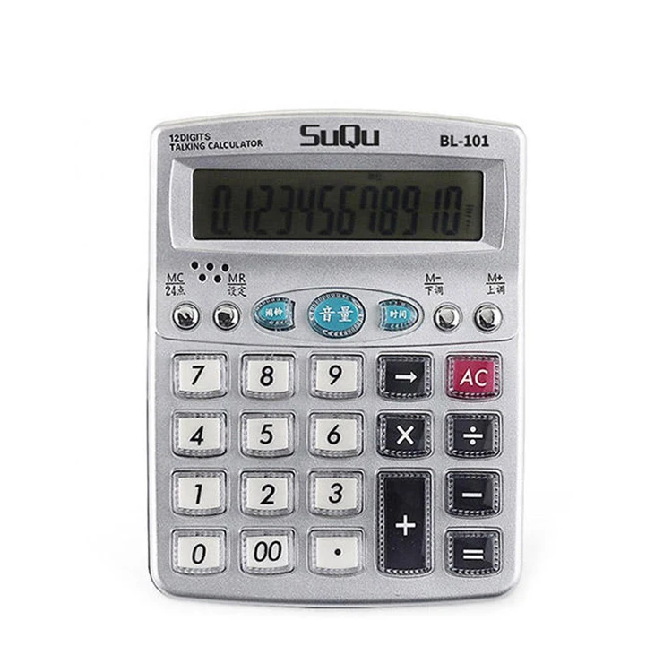 Большая кнопка 12 научный калькулятор с будильником, клавиши нажал и расчеты