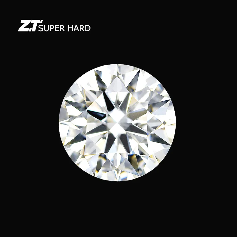 Polished lab cultured diamonds cultivated hpht synthetic diamond