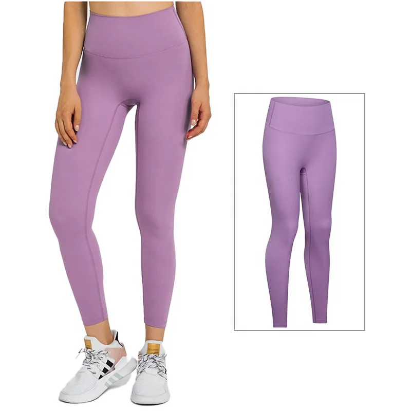 D19108 lulu High Waist Anti-rolling No-T Line Butt Lift Yoga Legging Super Stretchy Gym Fitness Activewear