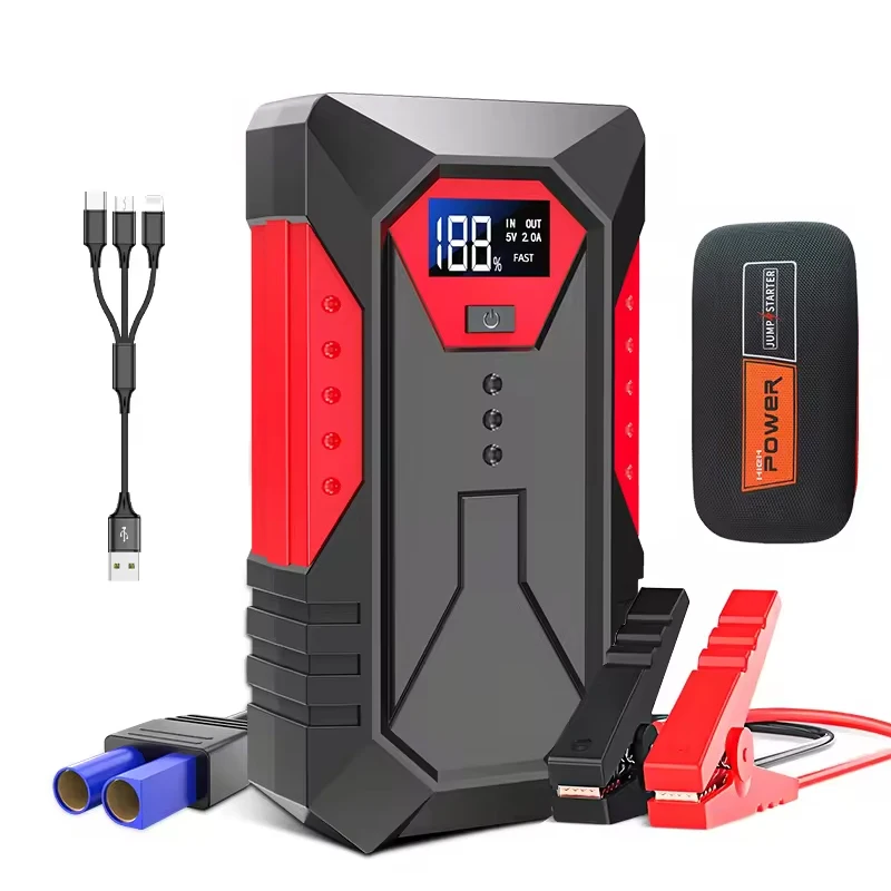 Wholesale Powerful emergency kit Car Jump Starter 12V Auto Booster Power Bank 800A Peak Current Jump Starter