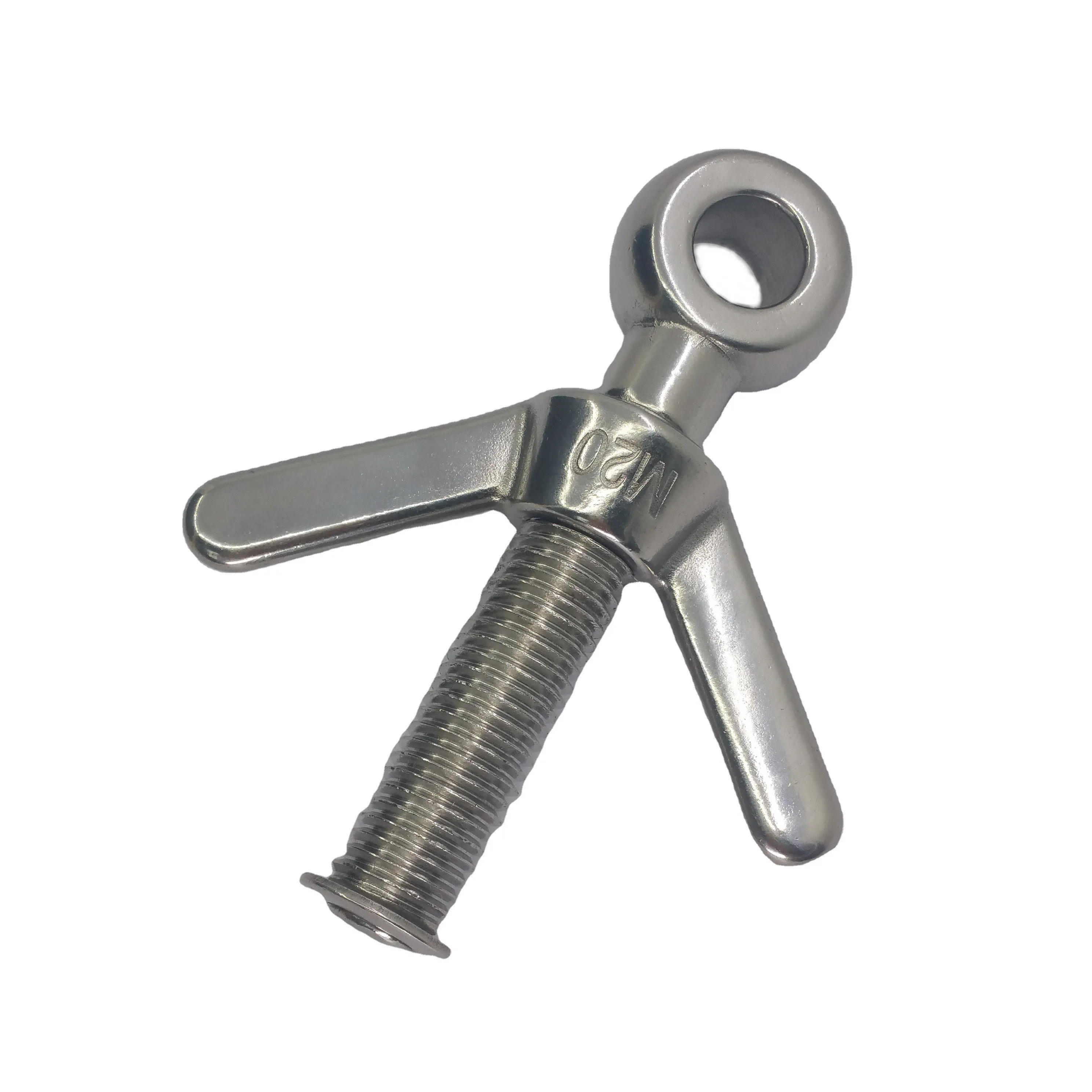Eye Bolt with Wing Nut Stainless Steel Marine Butterfly Boat Rigging