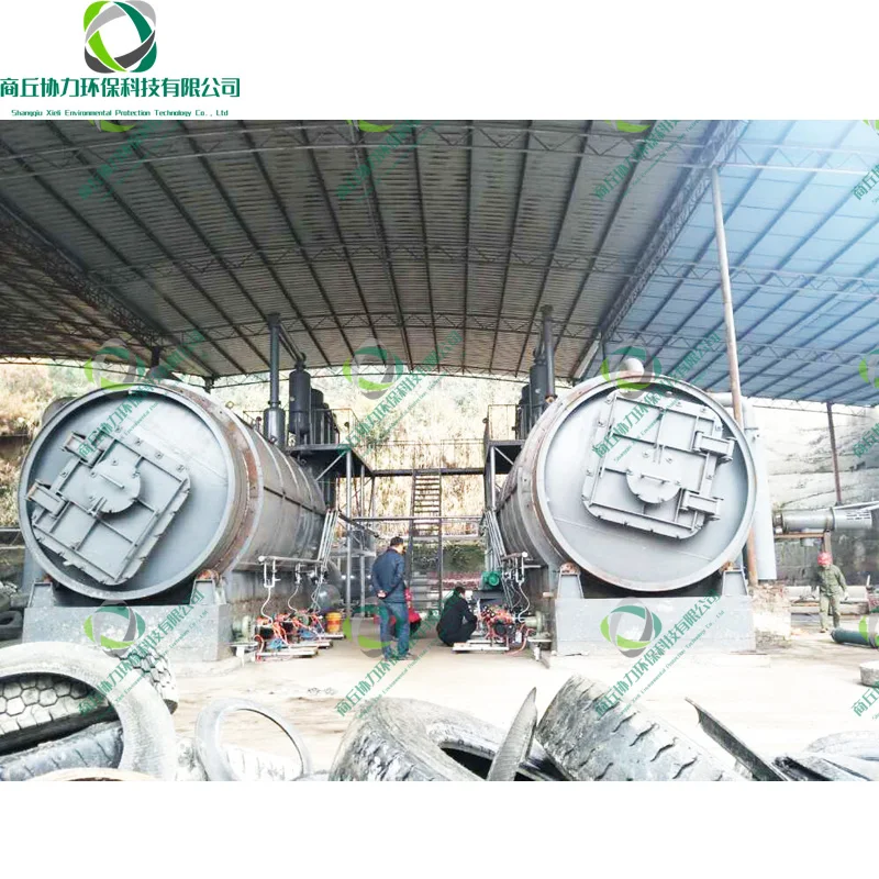 Pyrolysis Waste Tire To Fuel Extraction Recycling System Plant