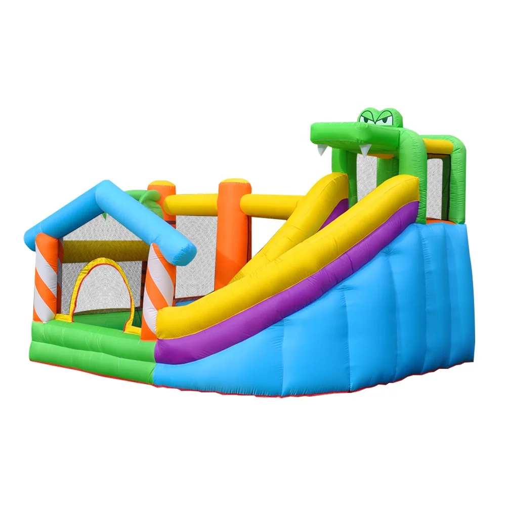 Factory hot sale double layer inflatable bottom climbing slide bouncy house bouncy castle bouncy trampoline