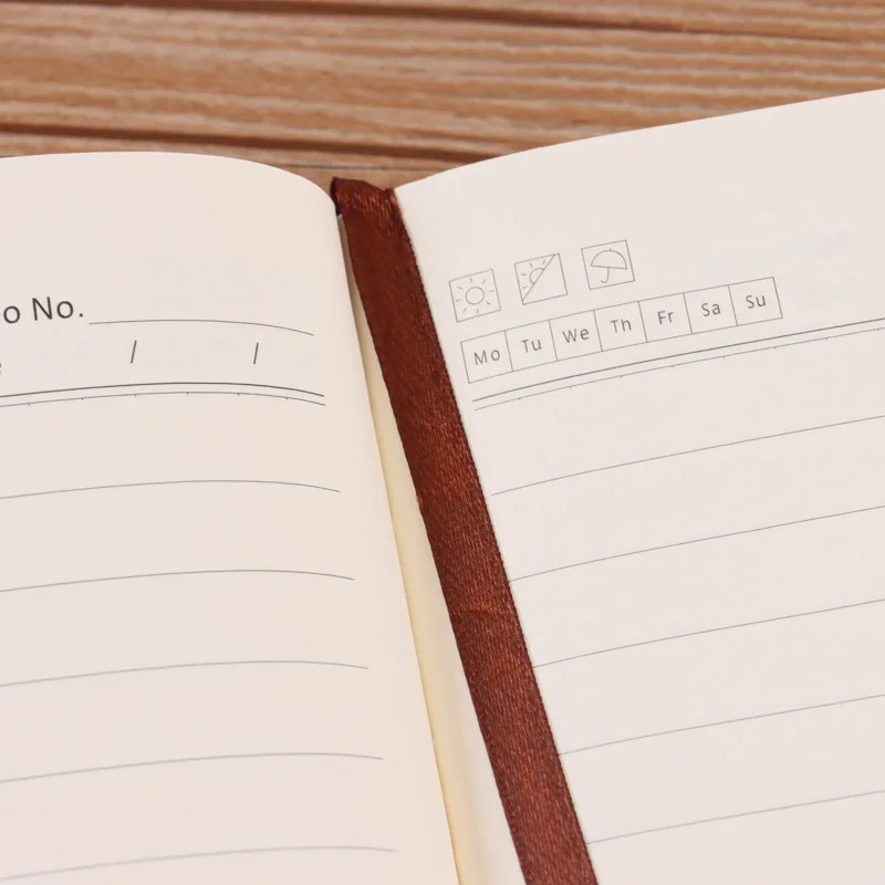 Hot Sale Business Office A5 Pu Leather Diary Journal Notebook