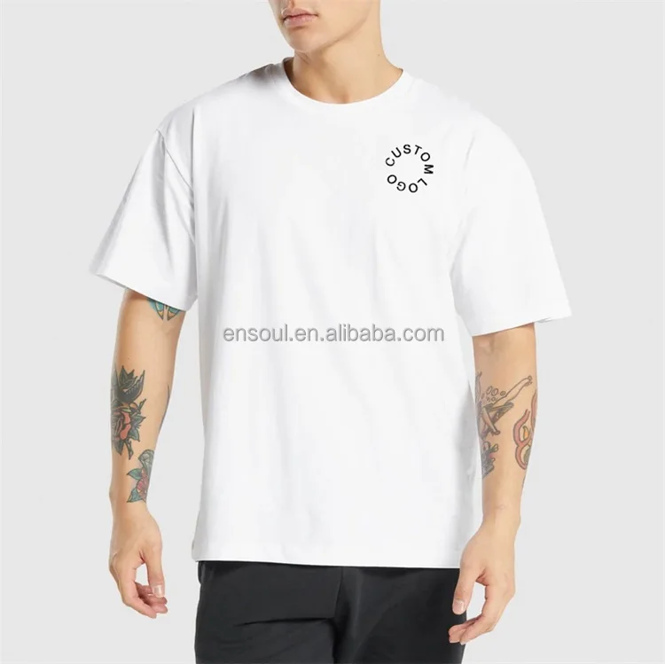 OEM Custom logo 100% Cotton Crew neck plain blank loose baggy oversized t shirt for men