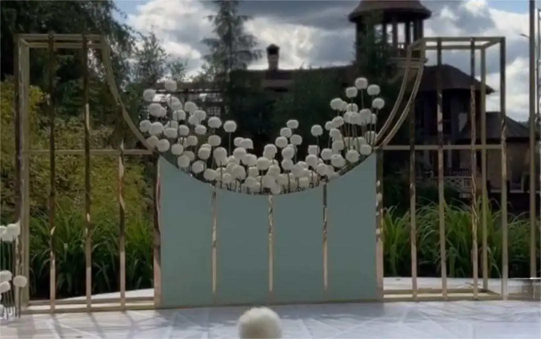 Customized Arches Stage Elegant Backdrop Center Pieces Wedding Decoration Metal Backdrop Frame Arch Flower Stand For Wedding