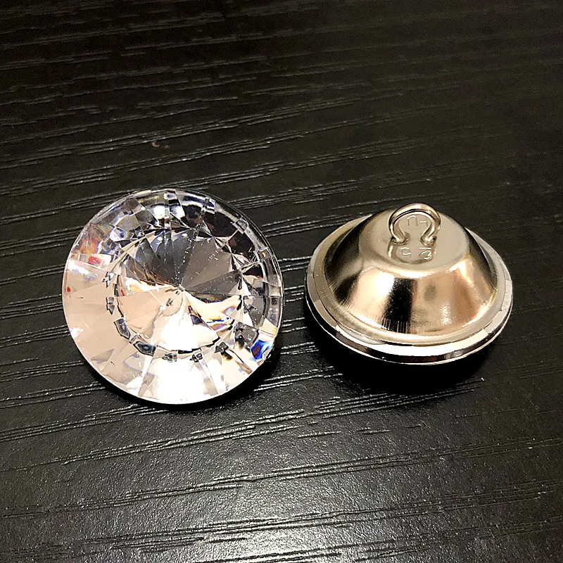 Wholesale acrylic Buttons Sewing Sofa DIY Diamond Upholstery Headboard acrylic Crystal Buttons Accessories 18/20/25/30MM