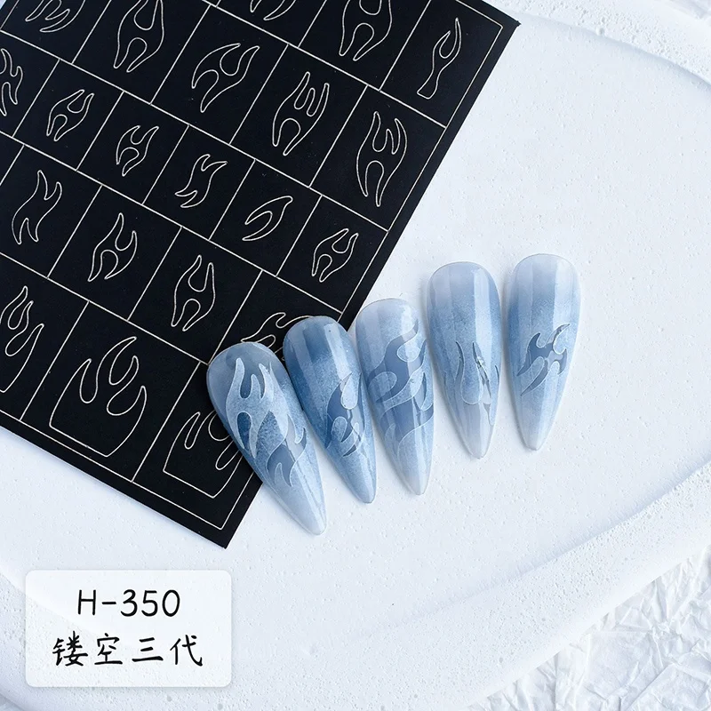 New star airbrush stencils butterfly hollow nail stickers for nail art decoration manicure tool tip guides inkjet template