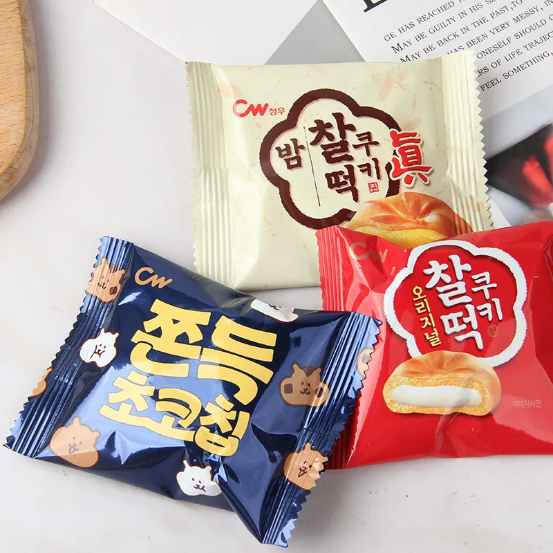 Wholesale Delicious Exotic Snack Korean Snack Breakfast Pastry Chocolate/Original/Chestnut flavor Mochi 107.5g