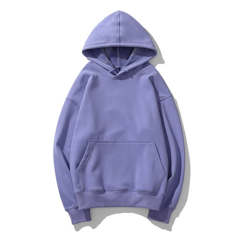 Free shipping manufacture customization solid hooded sweatshirt men green puff printing plain hoodies