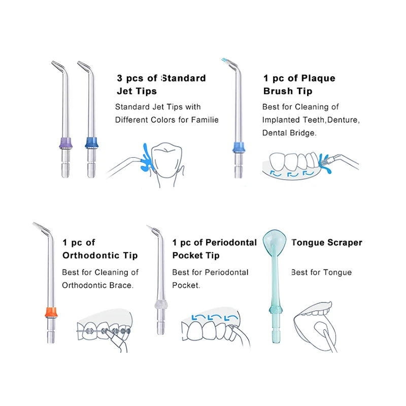 Top wholesale High Quality oral irrigator rechargeable water flosser dental cleaner tooth Floss electric waterproof