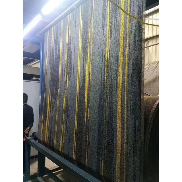 office hotel restaurant carpet polypropylene / nylon fire proof carpet tile