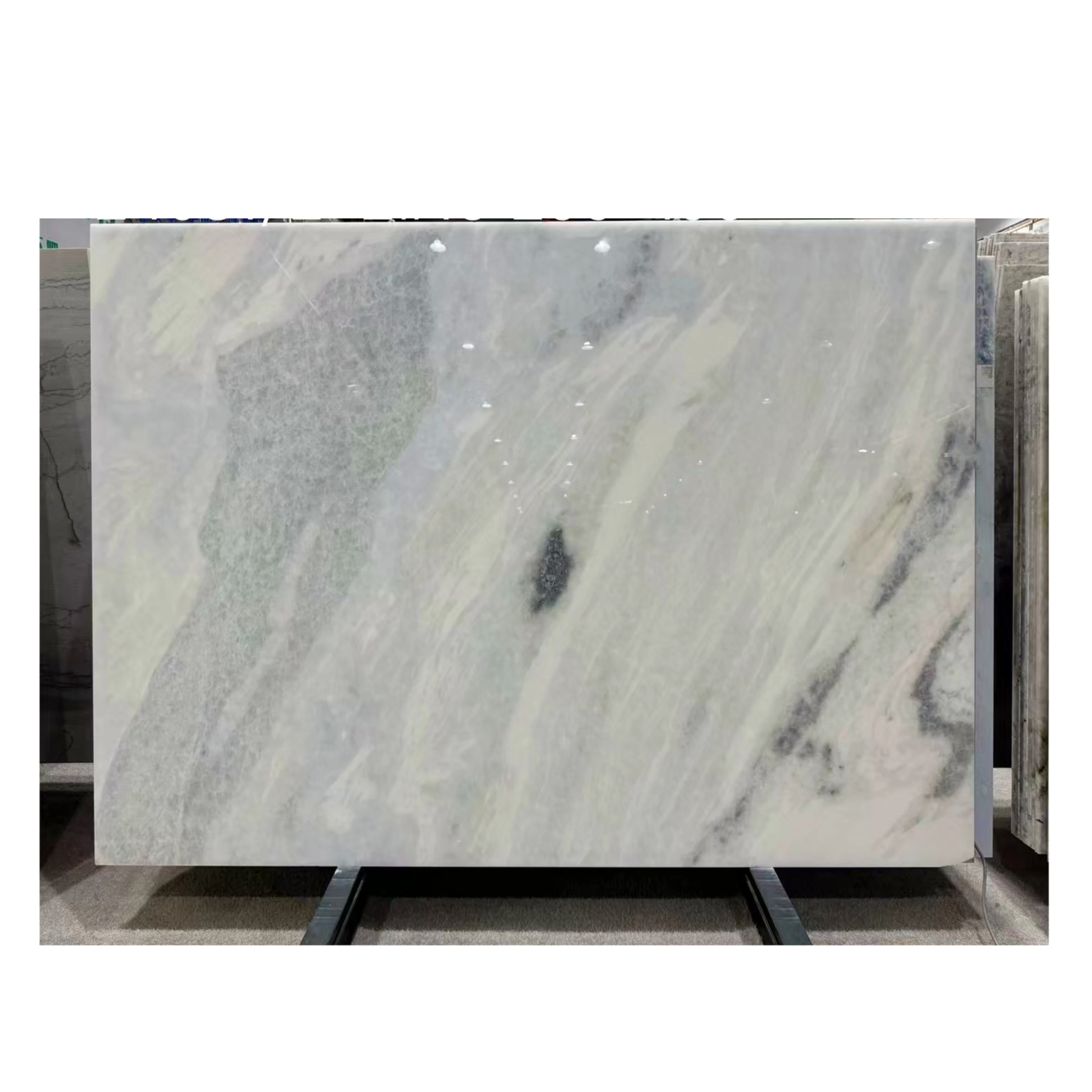 Beautiful Polished Brazil Blue Jade Onyx Marble Stone Slabs For Table Living Room Bathroom Kitchen Furniture Wall Onyx Tiles