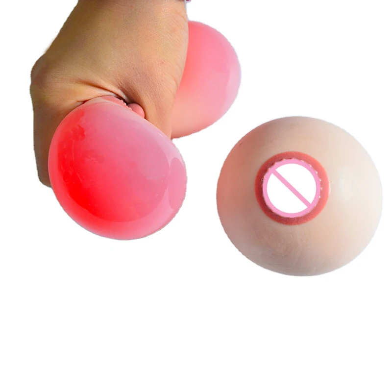 Toy wholesaler Hot Sale Boobs Stress Ball Hand Sexy Toy popular and creative appearance Stress relief toys