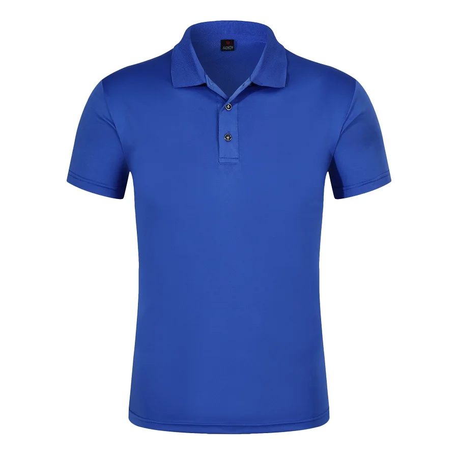 Short Sleeve cafe bar t shirt polo print uniform restaurant work wear custom printing embroidery Logo Polo Shirt