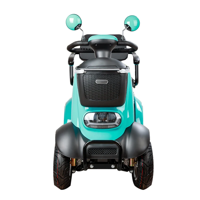 Low Speed Elderly Care Magnetic Brake 4 Wheel Mobility Electric Scooter