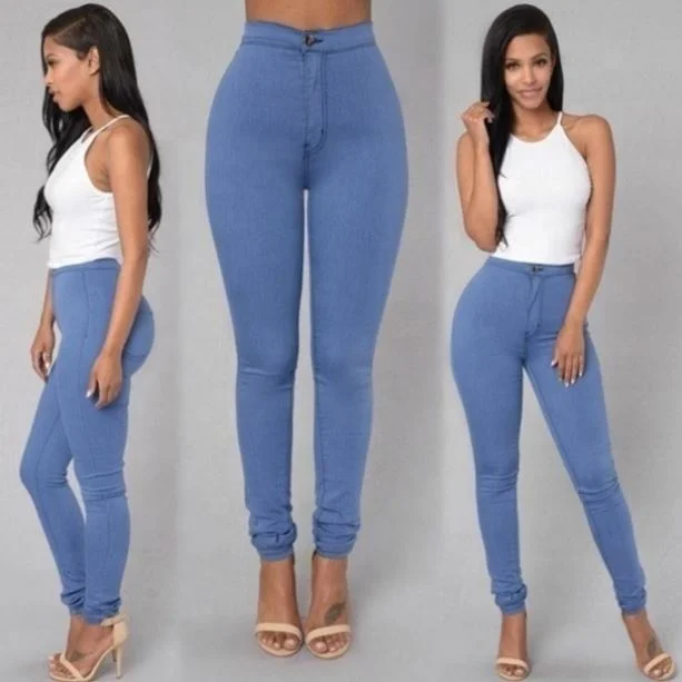 High quality Summer Women Pants Jeans Plus size S-3XL Candy Colored Skinny Leggings Stretch Pencil Pants Female Made in China