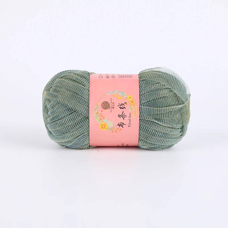 Factory Customized Polyester Fabric Thread Handmade DIY Braided Bright Silk Thread